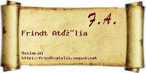 Frindt Atália névjegykártya